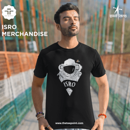 Doodle Astronaut Classic | AR | T-shirt | ISRO Official Merchandise | Unisex