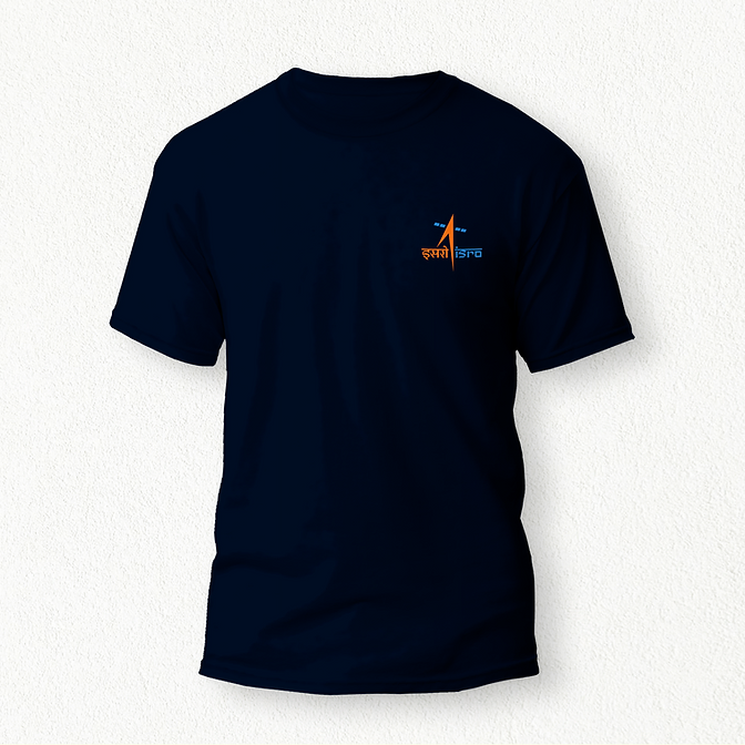 Classic ISRO T-shirt ISRO Official Merchandise Unisex navy