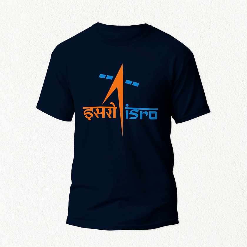 ISRO Official T-shirt Unisex navy