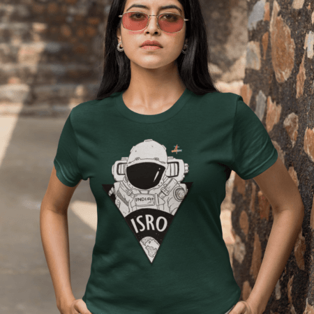 Doodle Astronaut Classic | AR | T-shirt | ISRO Official Merchandise | Women