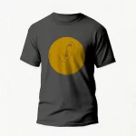 Abstract Mind (Mustard) T-Shirt black