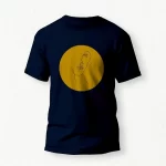 Abstract Mind (Mustard) T-Shirt black