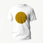 Abstract Mind (Mustard) T-Shirt black