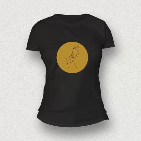 Abstract Mind (Mustard) | Women | T-Shirt