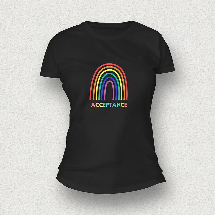 Acceptance Women T-Shirt black