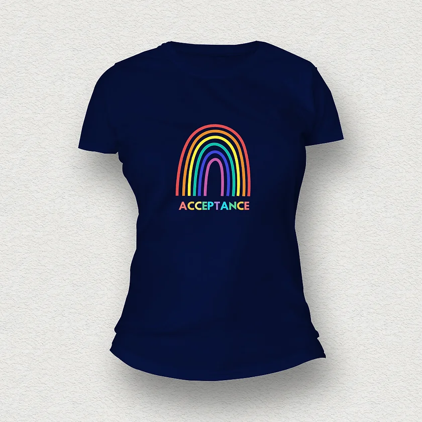 Acceptance Women T-Shirt navy