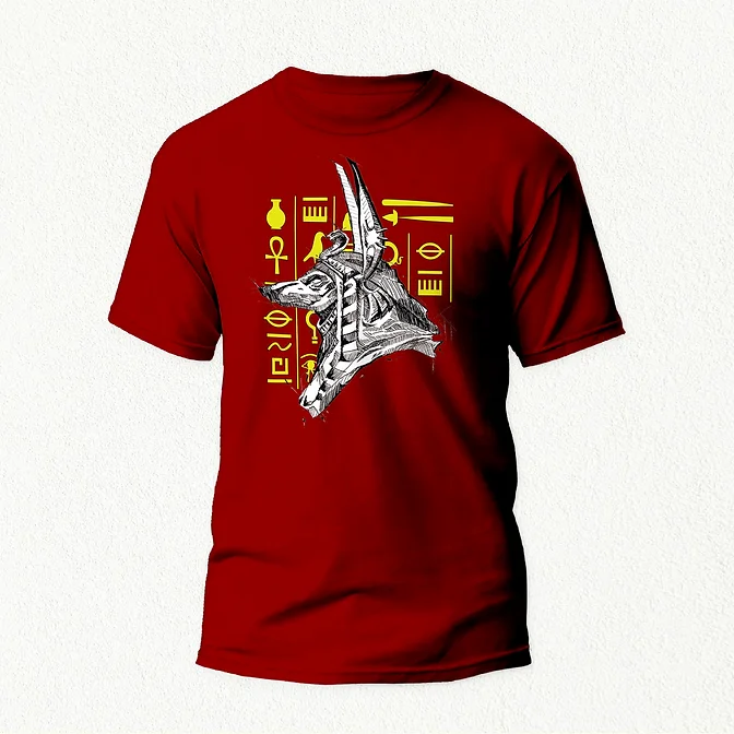 Anubis T-Shirt maroon