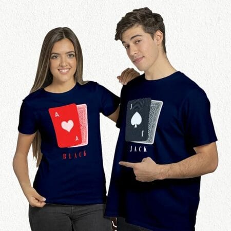 Black- Jack | Combo 2 | Couple T- Shirt