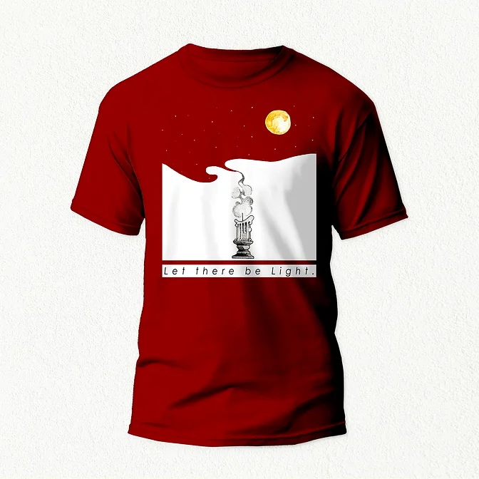 Candle Light Unisex T-Shirt maroon