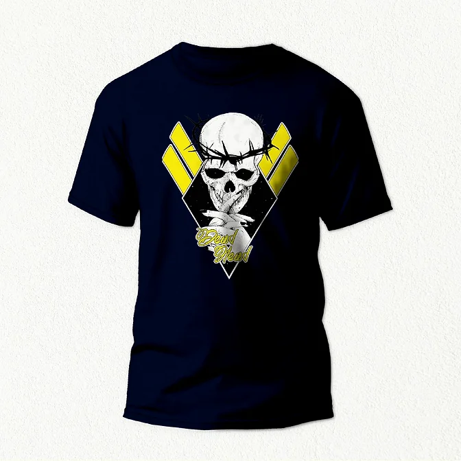 Dead Head Skull T-Shirt navy