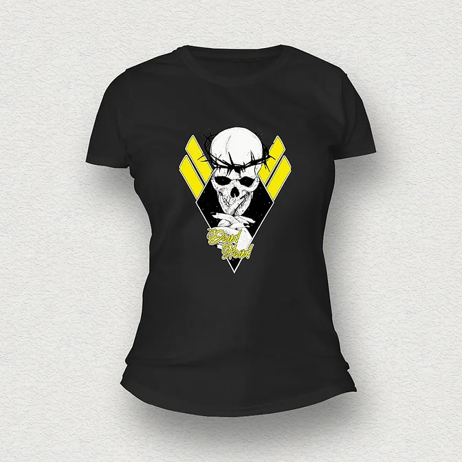 Dead Head Skull Women T-Shirt black - Copy