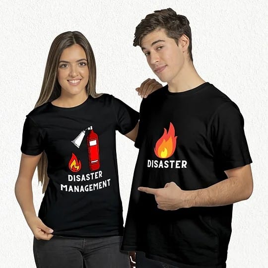 Disaster & Disaster Management Couple Combo black 01