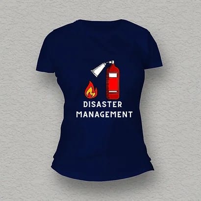 Disaster & Disaster Management Couple Combo navy 03