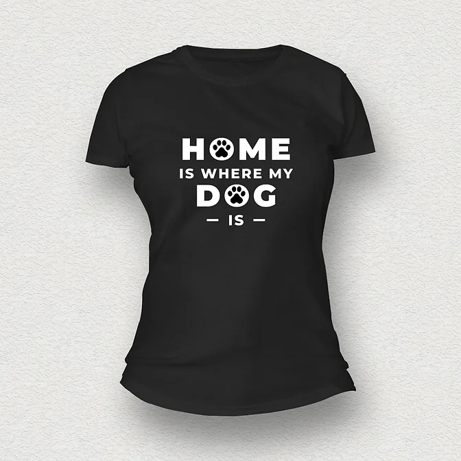 Dog Lover Women T-Shirt black