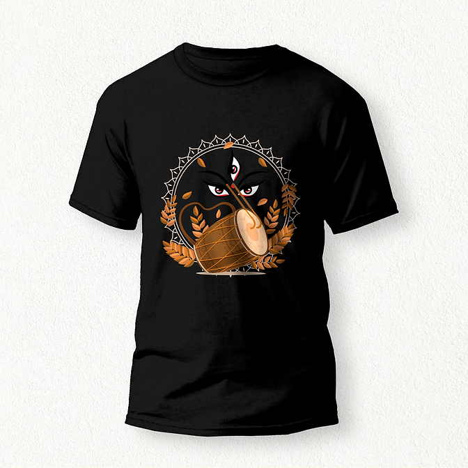 Durga Puja unisex T-shirt black
