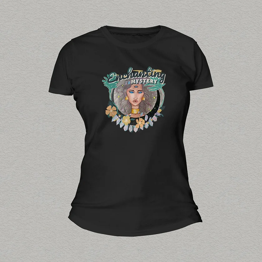 Enchanting Mystery Women T-shirt black