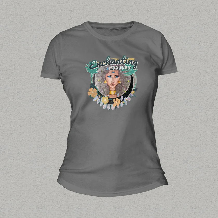 Enchanting Mystery Women T-shirt grey