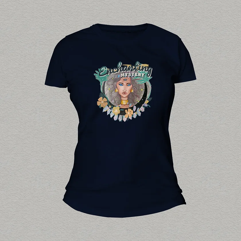Enchanting Mystery Women T-shirt navy