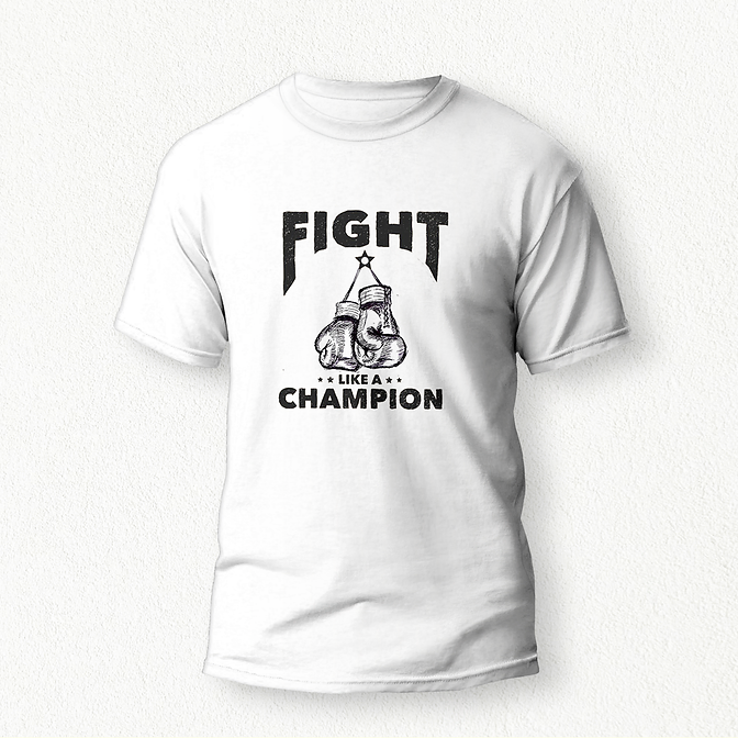 Fight Like a Champion T-Shirt white