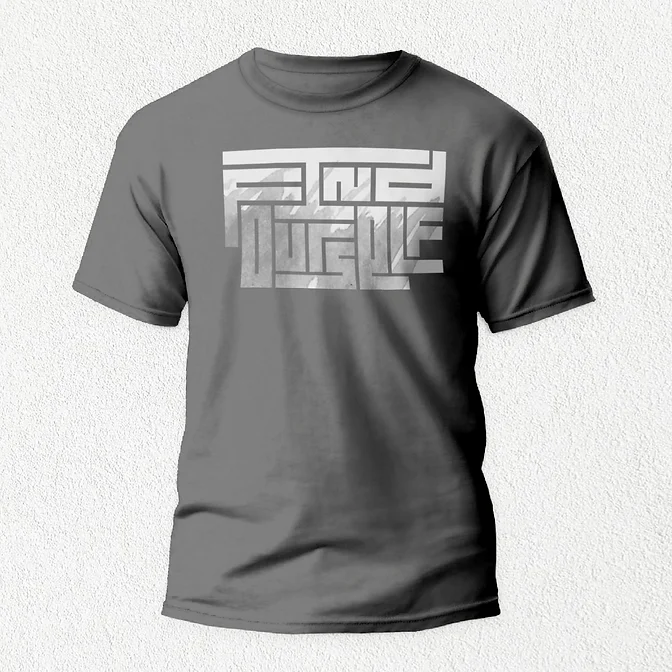 Find Ourself Slashed T-Shirt grey