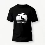 Lone Wolf (Silhouette) T-Shirt black