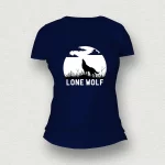Lone Wolf (Silhouette) Women T-Shirt black
