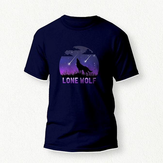 Lone Wolf Unleashed T-Shirt navy