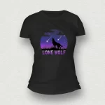 Lone Wolf Unleashed Women T-Shirt black