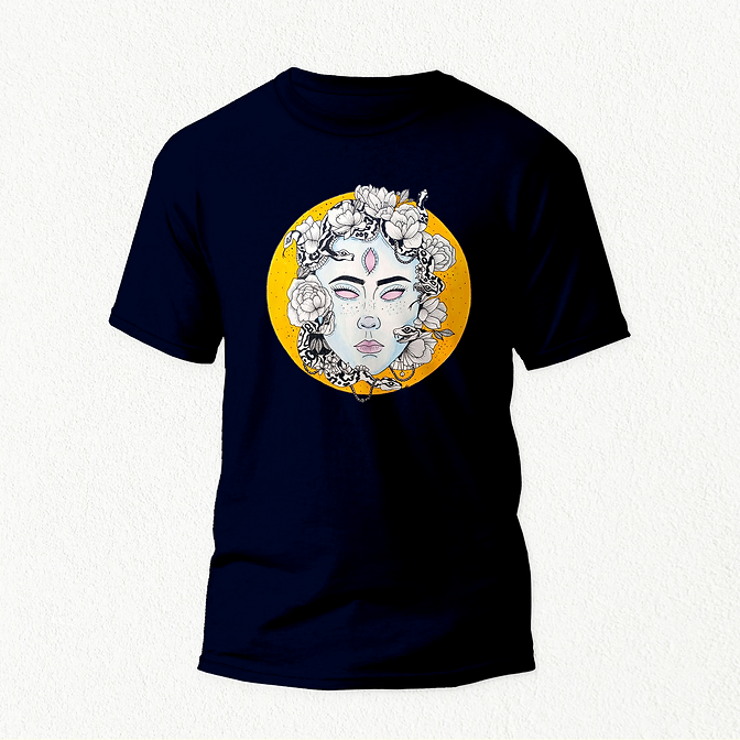 Medusa Unisex T-shirt navy
