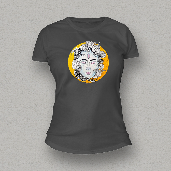 Medusa Women T-shirt grey