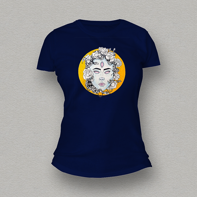 Medusa Women T-shirt navy