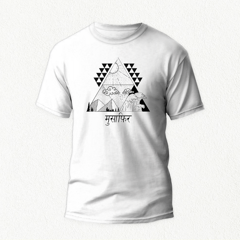 Musafir Unisex T-shirt white
