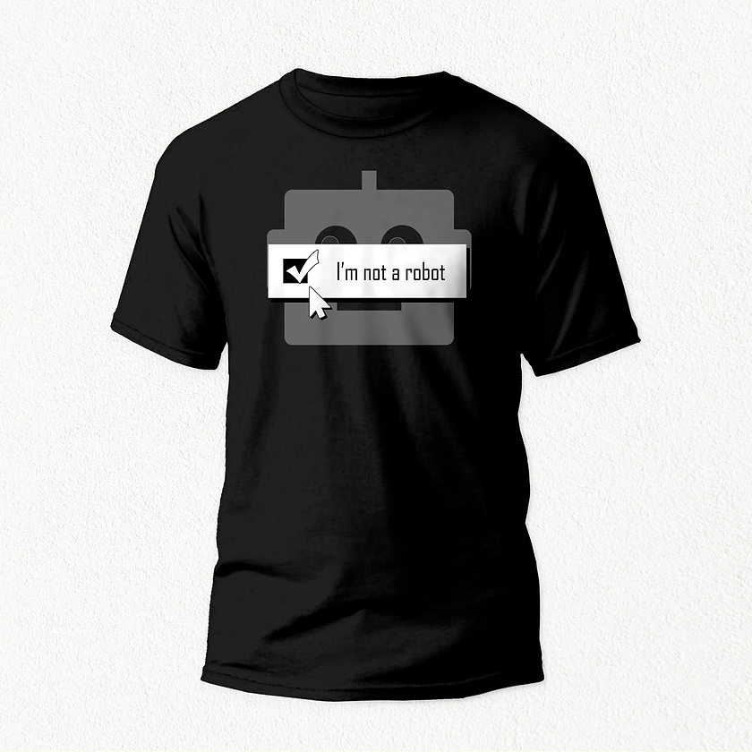 Not a Robot Unisex T-shirt black