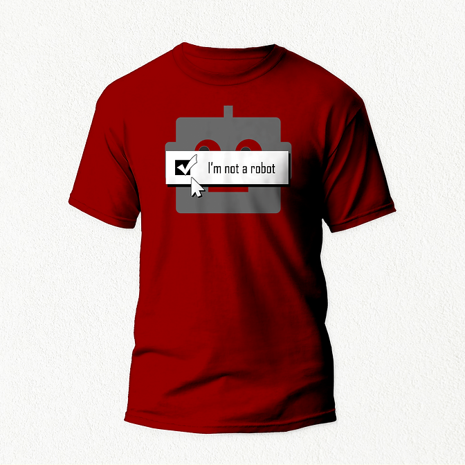 Not a Robot Unisex T-shirt maroon