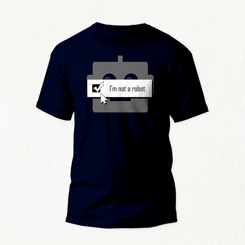 Not a Robot Unisex T-shirt navy