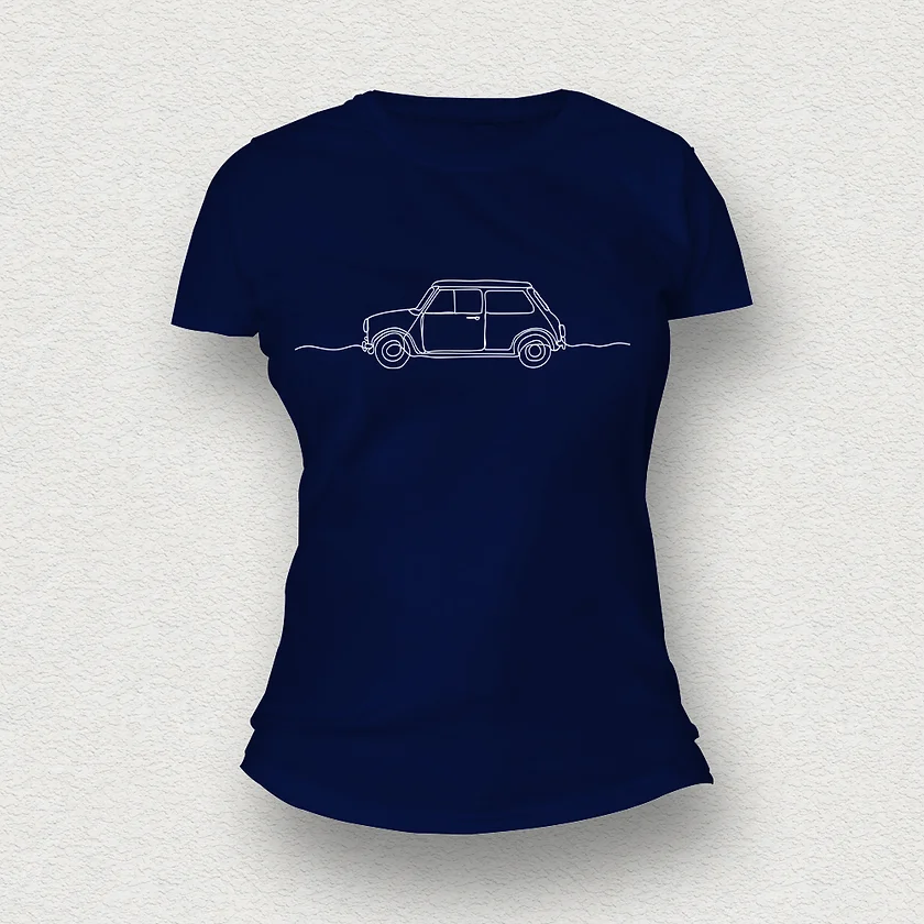 Retro Car Women T-Shirt navy
