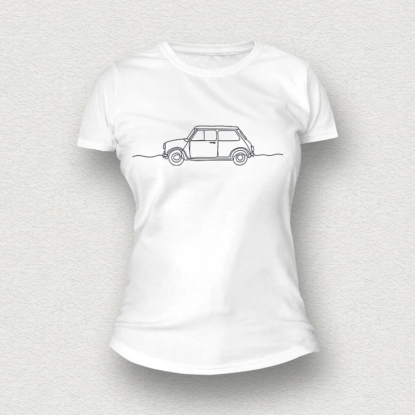 Retro Car Women T-Shirt white