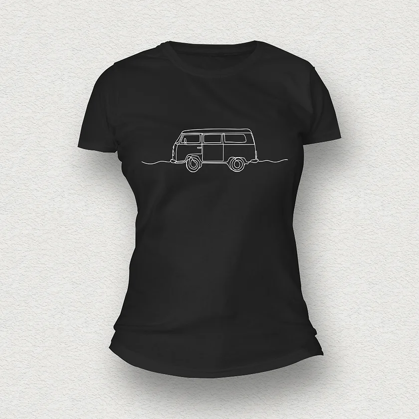 Retro Van Women T-Shirt black