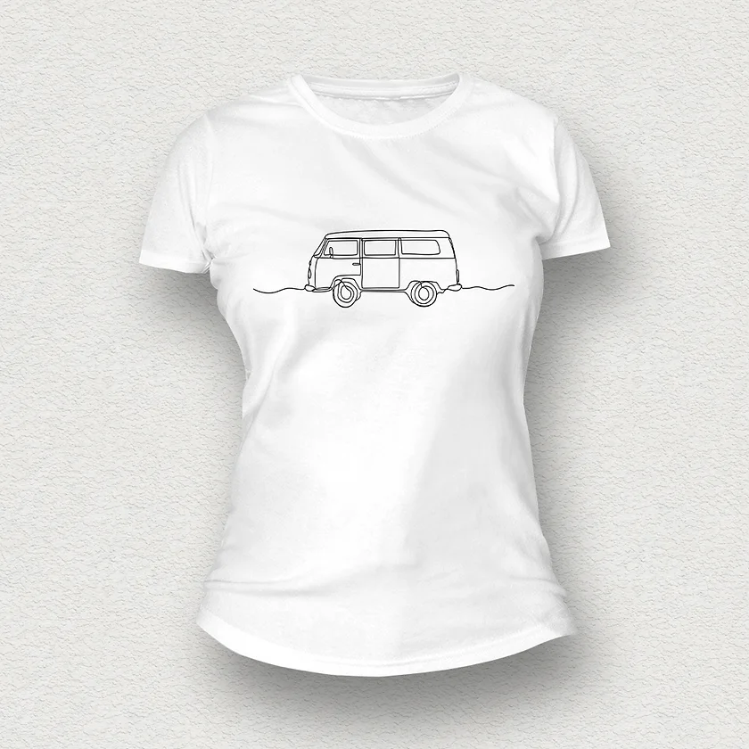 Retro Van Women T-Shirt white