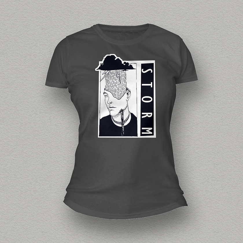 STORM Women T-shirt grey