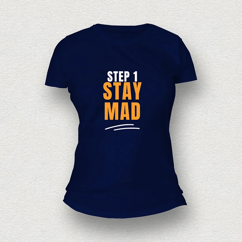 Stay Mad Women T-Shirt navy