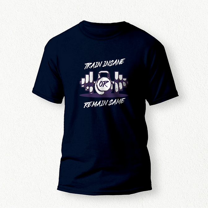 Train Insane T-Shirt navy