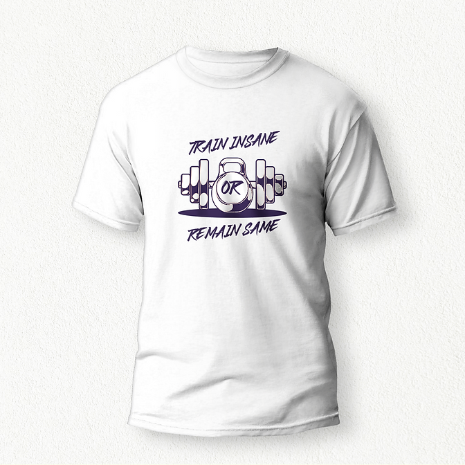 Train Insane T-Shirt white