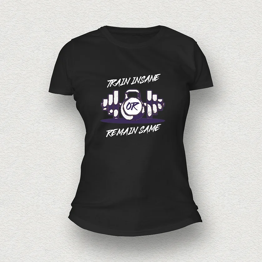 Train Insane Women T-Shirt black