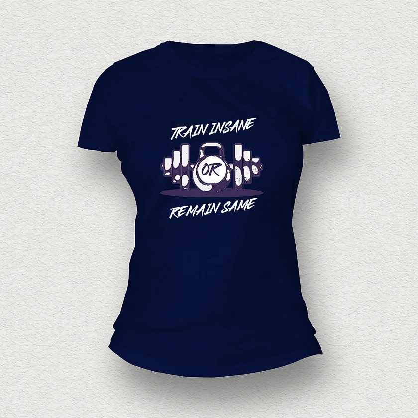Train Insane Women T-Shirt navy