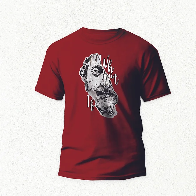 What if T-Shirt maroon