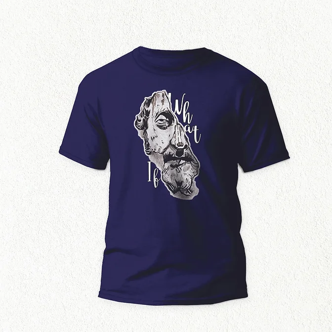 What if T-Shirt navy