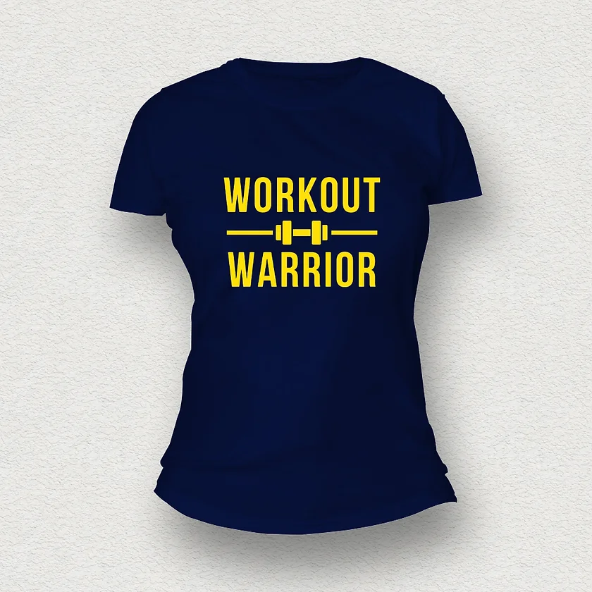 Workout Warrior Women T-Shirt navy