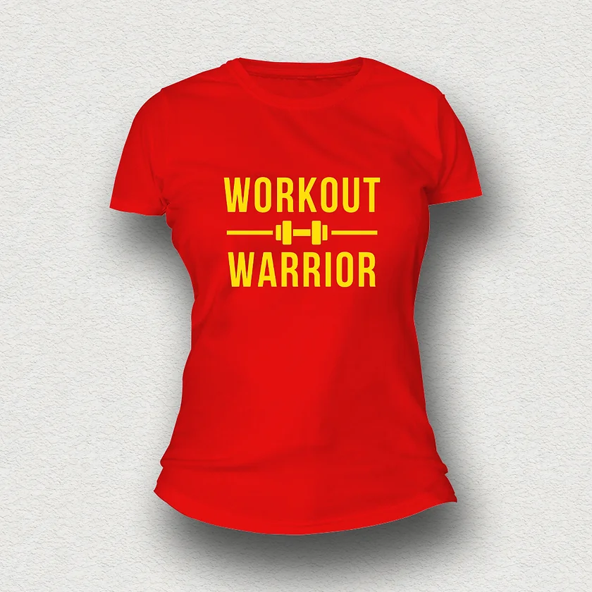 Workout Warrior Women T-Shirt red