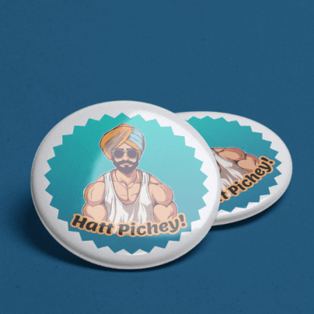 Hatt Pichey Badges | Pack of 2| Bhangra Premier League Official Merchandise